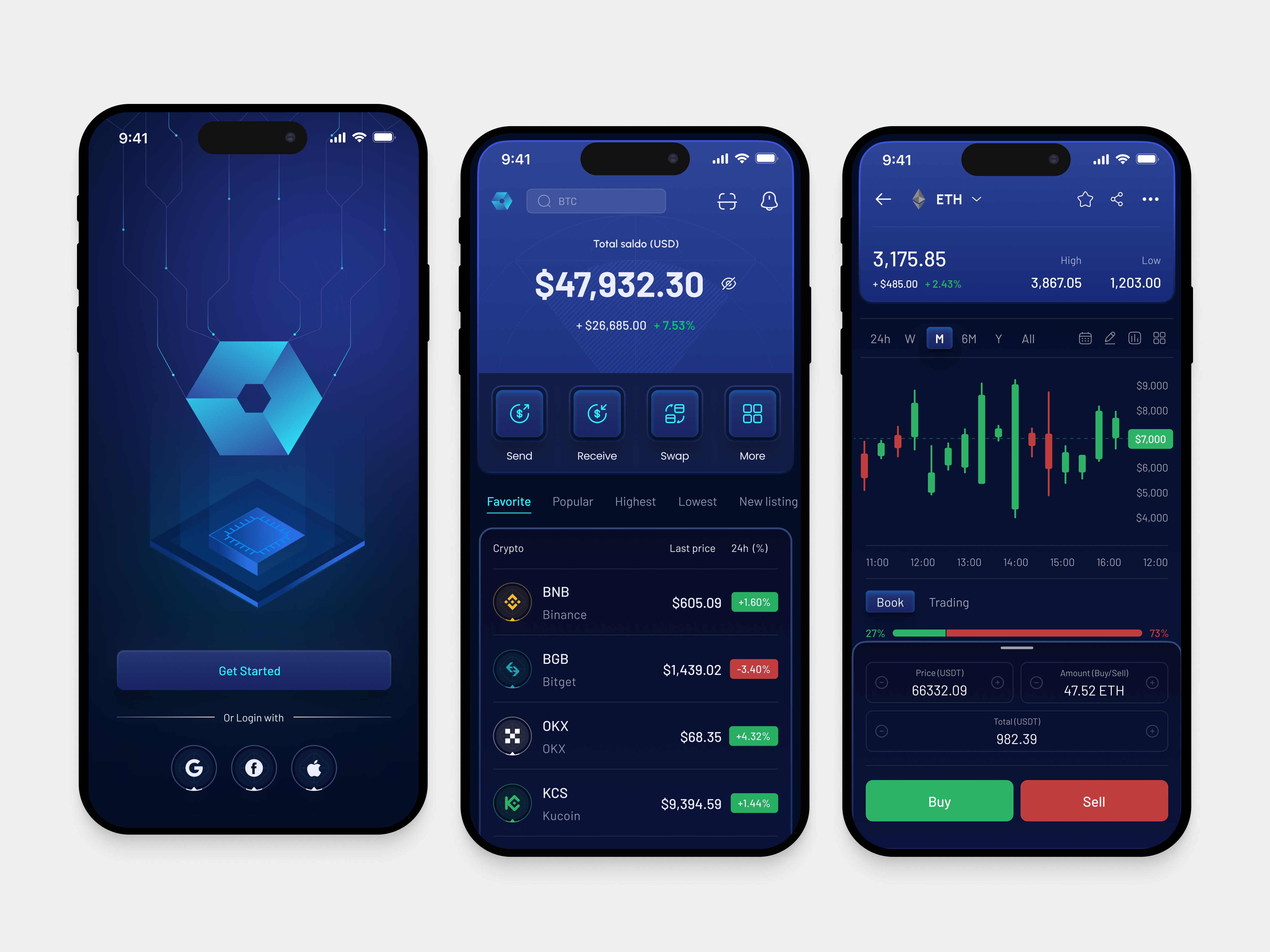 Oracles - Web3 Wallet Crypto Exchange Mobile App bitcoin crypto cryptocurrency defi exchange mobile mobile app wallet web3