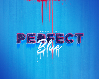 Perfect Blue branding design graphic design lettering logo perfectblue typography