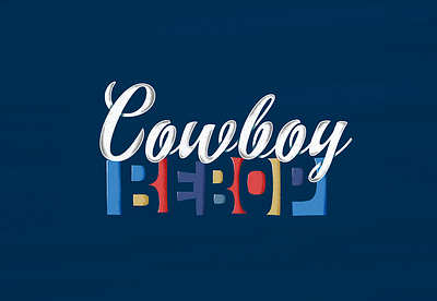 Cowboy Bebop branding cowboy bebop design graphic design logo typography