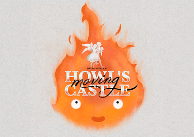 Howl's Moving Castle animation branding film ghibli graphic design illustration lettering logo typography