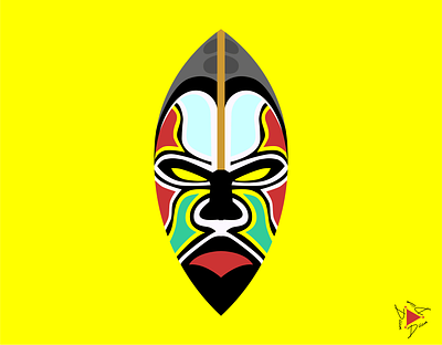 Origins #001 adobe illustrator africa african mask black illustration colorful colorful illustration colors design graphic design illustration ui