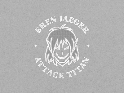 Eren Jaeger animation attack titan branding eren jaeger graphic design icon logo motion graphics shingeki no kyojin