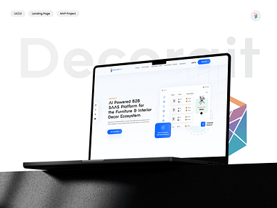 AI Powered B2B SAAS Platform for the Furniture & Interior Decor b2b cleanui dashboardlandingpage gradient landingpage modern product rasik.uix saas sundaygrind ui ux