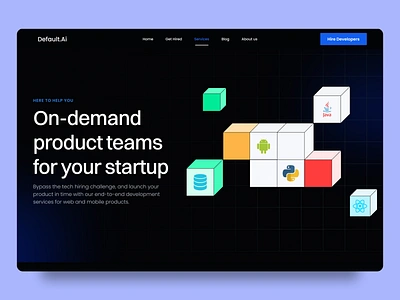 Default.Ai design it service portfolio design ui uiux ux web design