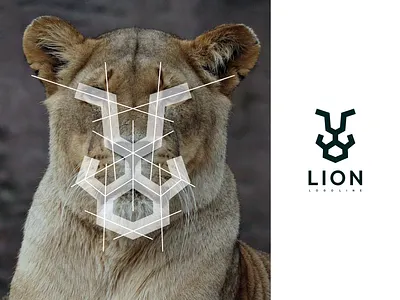 Lion Logo Line branding design graphic design icon illustration logo logo design logotype ui vector
