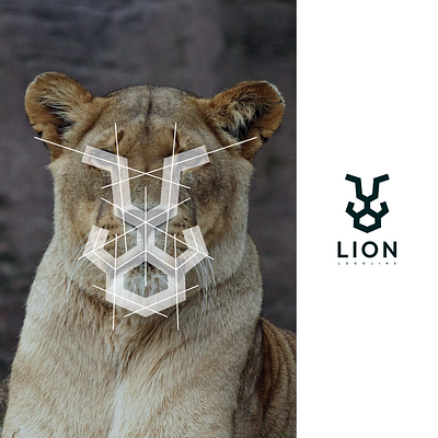 Lion Logo Line branding design graphic design icon illustration logo logo design logotype ui vector
