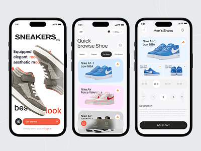 Shoe App Concept 3d animation branding clean design dribbble figma illustration logo mobile mobileapp motion graphics shoe ui ui design uidesign uiux ux uxui white