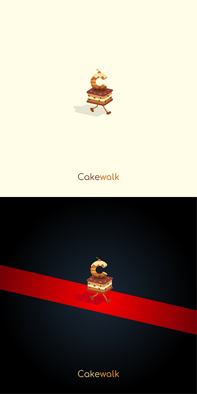 CakeWalk Logo branding graphic design illustration logo maskot