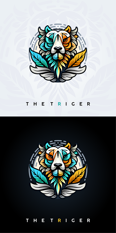 Tiger Logo branding graphic design logo logo design modern tiger trend