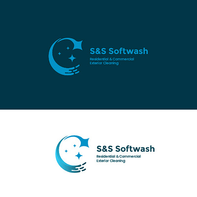 S&S Softwash logo branding graphic design logo