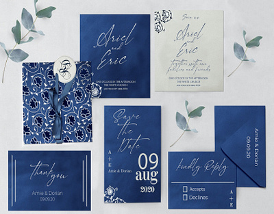 WHITE BLUE SHIMMERY FLORAL THEMED - FOIL STAMPED WEDDING INVITAT gujarati wedding kankotri sample indianweddingcards wedding invitations