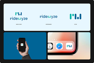 Ridewyze - Branding for the ride-sharing application application brand identity branding branding design graphic design logo ui ux