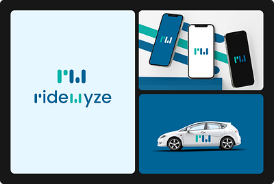Ridewyze - Branding for the ride-sharing application brand brand identity branding graphic design logo logo design ui