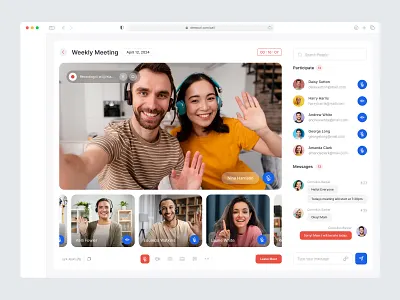 Video Calling Platform call calling chating discussion graphic design meeting office call team meeting ui video webcam