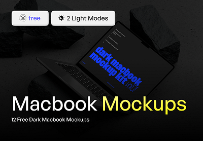 Dark Macbook Mockup Kit - vol.01 agency brand identity branding creative creative agency design macbook mockup mockups