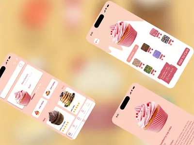 Elegance in Motion app appdevelopment bakingenthusiast creativeideas cupcake design designinspiration dessertlovers figmacreation mobileappdesign mobiledesign ppdesign sweetdesign ui uiux userinterface visualdesign