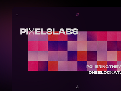 Pixel8Labs Landing Page animation landing page web 3