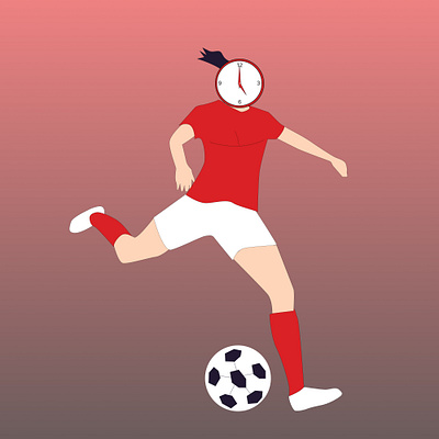 woman playing football 3d animation graphic design league motion graphics ui