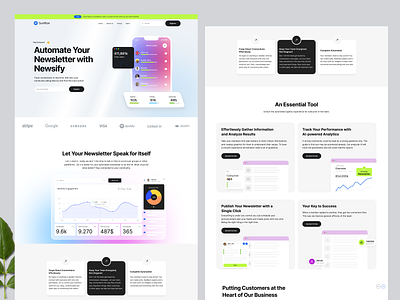 SaaS Landing Page animation branding landing page mobile app motion graphics saas saas landing page saas project sass interface ui website