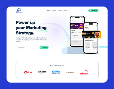 Appraise Ad Agency Landing page design landing page ui ui design website design