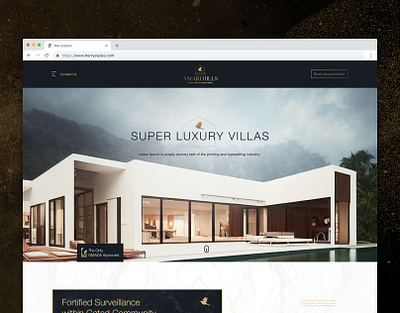 Amari Hills Real Estate Landing Page Design landing page real estate ui ui design user experience user interface ux website design