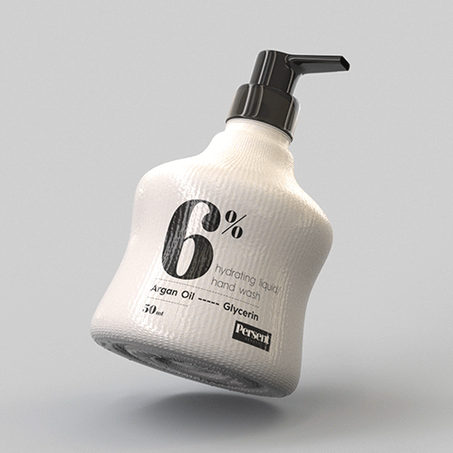 Hand wash bottle label design and 3D product visualization 3d bottle cinema 4d design hand wash packaging pump redshift soap texture visualization