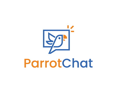 Parrot Chat - Talk Logo people talk logo