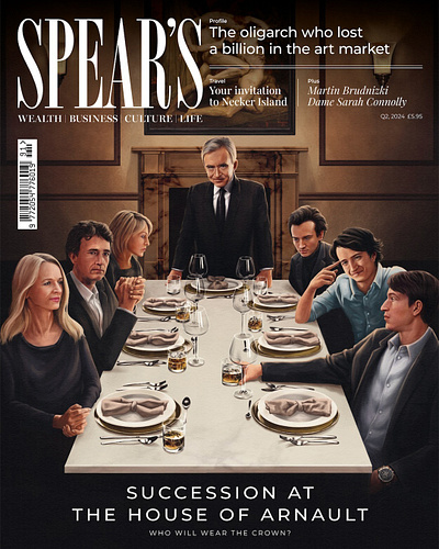The House of Arnault X Diego Abreu business cover design fashion people portraits realistic