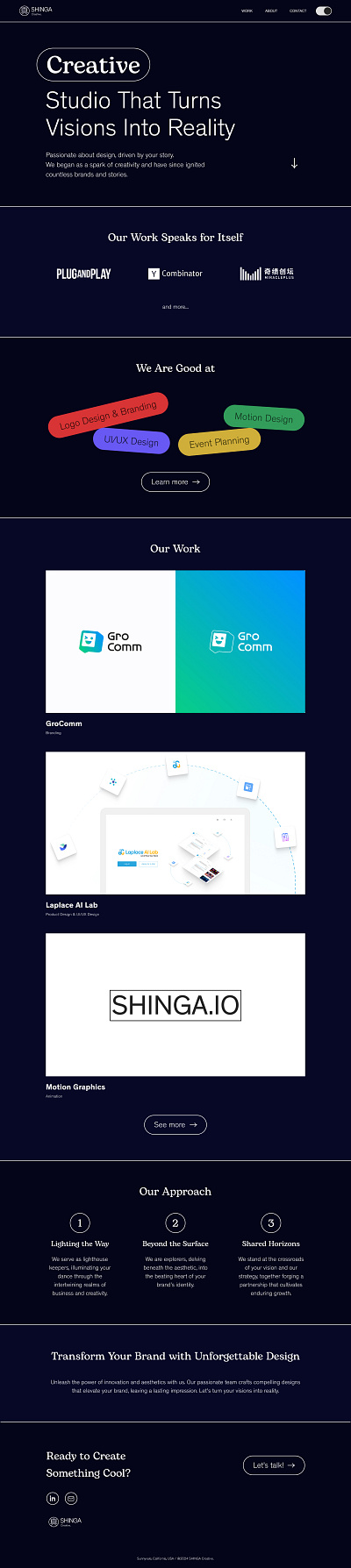 Shinga Creative is a Designing Ajency 3d animation branding graphic design logo motion graphics ui