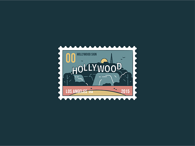 Hollywood branding city design font graphic design hill hollywood icon icon set illustration landmark letters location logo los angeles place sign typo us usa