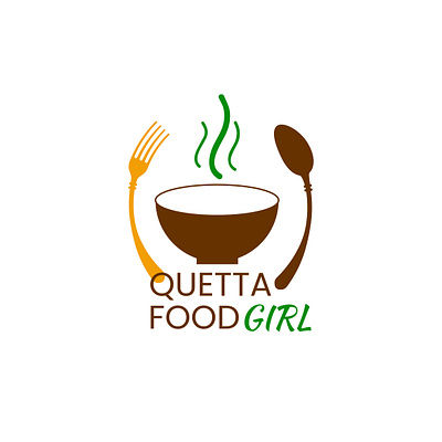 Logo Design - Quetta Food Girl adobeillustrator art brand design brand identity branding brands design flat logo food logos graphic design graphicdesigner graphics icon logo logo design media minimal minimalist print symbol