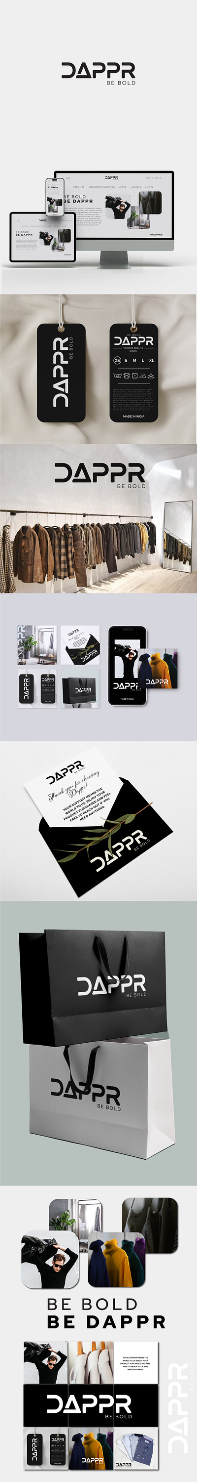 DAPPR - A CLOTHING BRAND animation branding clothes graphic design logo website