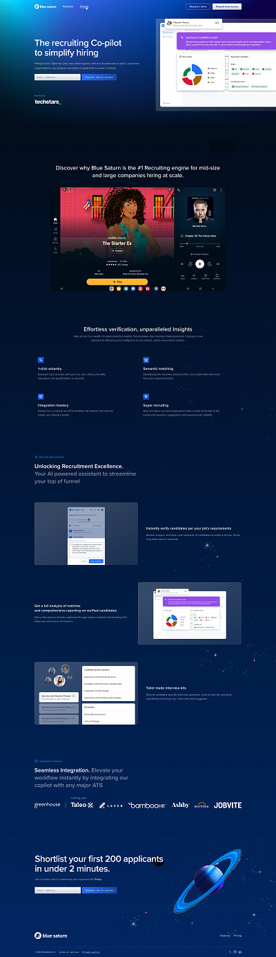 The recruiting Co-pilot to simplify hiring 3d animation branding graphic design logo ui