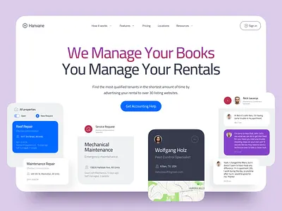Rental Website Design booking clean design home page housing landing page modern website design platform product design property real estate rental ui design ui ux ux design web design web ui website design