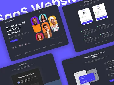 SaaS - Marketing Website animation branding design ui