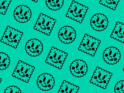 Pattern Biscuits biscuit branding cartoon cookie food fun graphic design pattern simple smile
