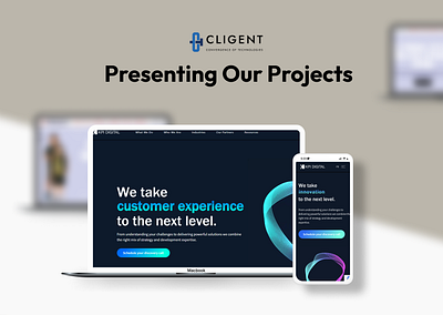 Cligent Technologies Projects | Website design designs graphic design illustration logo project ui ux uxui vector web designing website