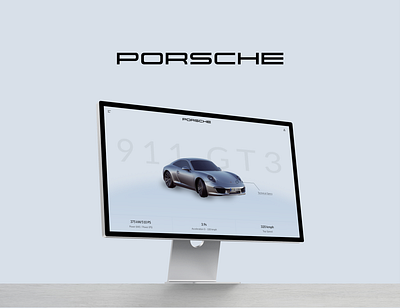 Porsche 911 GT3 animation branding design graphic design illustration minimal web design ui vector website design