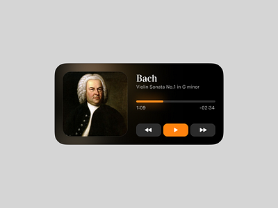 Music widget app design ios mobile music ui uidesign widget