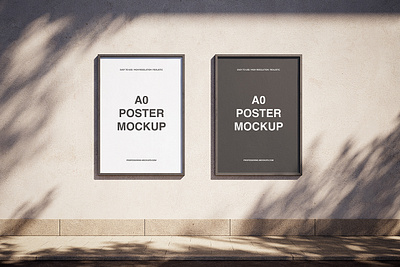 A0 Poster Mockup Set a0 advertise advertising architecture banner branding building concrete design graphic design minimalist mock up mockup plaster poster showcase street template urban wall