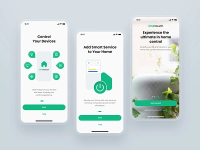 Smart Home - Welcome Screen app get started login mobile mobile app onboarding onboarding screen register sign in sign up splash screen ui uiux welcome welcome screen