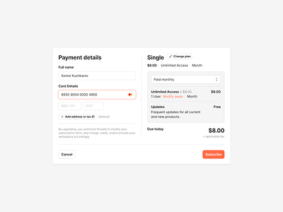 Payment Details design system figma form forms input payment text field ui ui kit ux wireframe wireframe kit wireframes