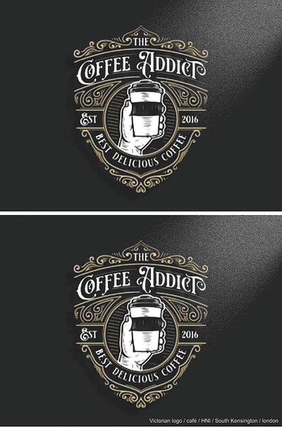 CAFE LOGO-LONDON graphic design logo motif