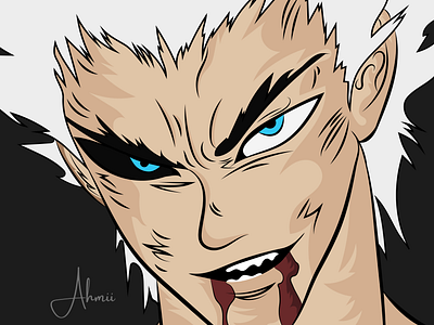 Garou - One Punch Man 2D Character Illustration 2d illustration adobe adobe illustrator anime art character illustration design fanart garou garou fanart illustration one punch man