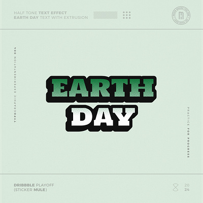Typographic Experimentation - 004 design designer earth earth day graphic design graphic designer modern art out of the box practice recycle think different typo typographic typography