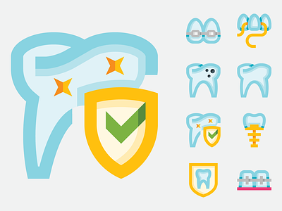 Teeth / Basicons braces caries dental care dental clinic dental floss dental surgery dentistry healthy tooth icons molar oral hygiene shine svg teeth tooth tooth care tooth implant tooth protection treatment vector