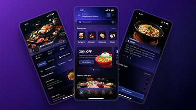 Food order and delivery app design