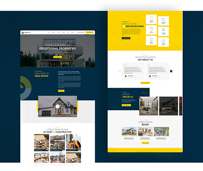 Real E-State Landing Page real e state uiux design website design