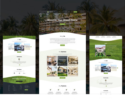 Real E-State Website Design branding graphic design real estate uiux design website design