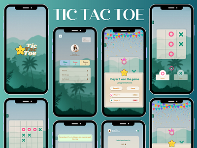 ⭕❌ TIC TOC TOE ⭕❌ branding design digital design graphic design icon illustration logo typography ui ui graphics user interface design ux vector